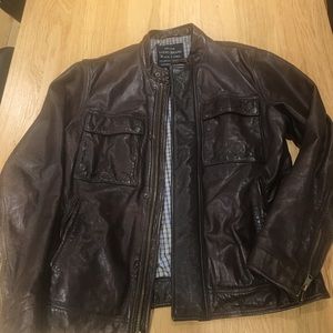 Chocolate Brown Leather Jacket